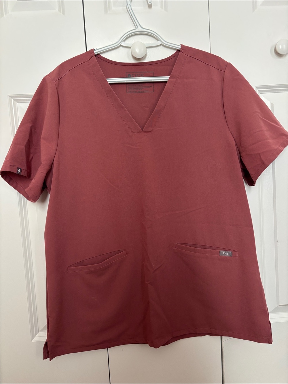 Figs Women's Casma Scrub Top Mauve Women’s Size X- Large
